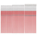 MECCANIXITY 30Pcs Fine Pointed Miniature Paint Brushes(Red #0/#00/#000) - color: Red, size: #0/#00/#000
