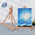 Painting Easel, A-Frame Wooden Tabletop Easel Display Stand (2 Pack) - style: 2 Pack