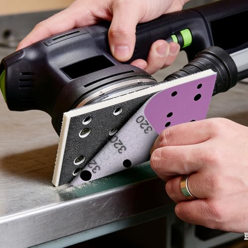 3" x 5" (80mm x 133mm) Sanding Sheets, for Festool RTS 400 & Mirka Deos 353 - style: 80-320 Grit