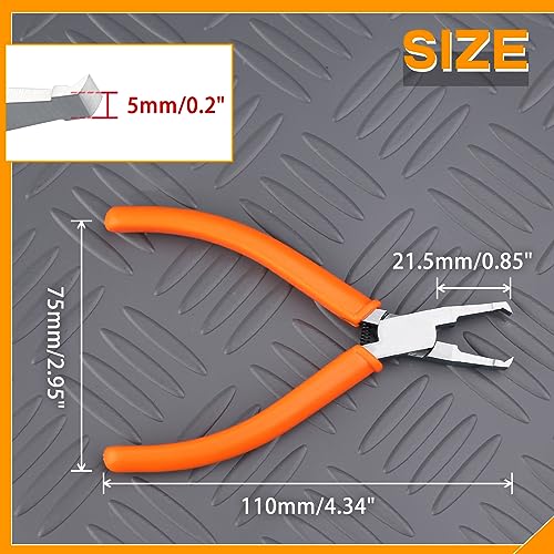 4.5" Transverse End Cutter with Flush Jaw 5mm SMT/SMD Chip Cutters Side Cutting Pliers - style: 5mm
