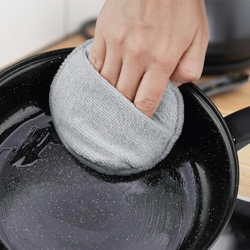 NiHome 5 Inch Wood Conditioner Cutting Board Wax Oil Applicator Pads 4 Pack - color: Gray (4-pack), size: 5 Inch
