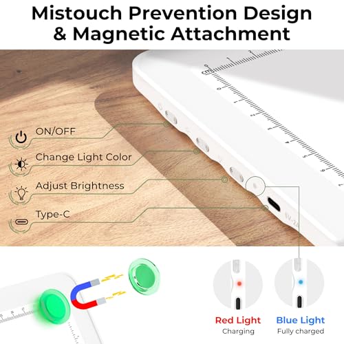 Bawaslom Rechargeable A4 LED Diamond Painting Light Board for Tracing,White - color: White, size: A4