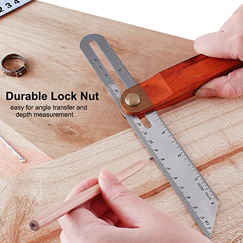 Bonsicoky 9 Inch T-Bevel Angle Finder Sliding Gauge
