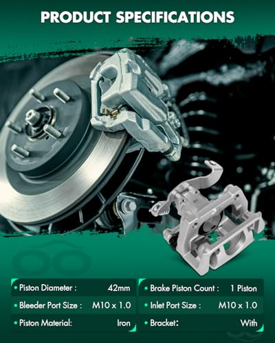 SCITOO 18B4946 18B4947 Rear Left & Right Disc Brake Calipers Assembly - size: Rear[18B4946 & 18B4947]
