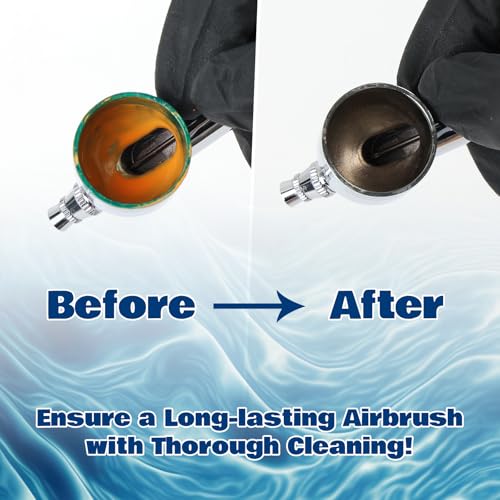 HOMY ARTY Airbrush Cleaner Kit 39.56 fl oz - with Nozzle Cleaner & Cleaning - size: 39.56fl oz
