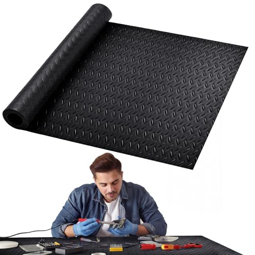 Leinuosen Extra-Long Workbench Mat 24" x 70.5", Scratch-Resistant PVC Work Bench Pad, 1.2 mm Thick Non-Slip Textured Surface for Woodworking, Painting, Crafting, DIY Table Protection - size: 24" X 70.5"