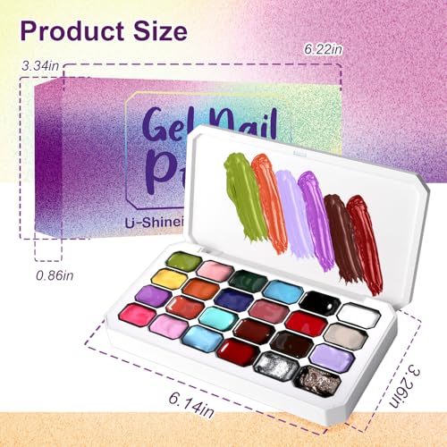 24 Colors Pat Painting Nail Gel, Hema＆TPO Free - color: 24 B