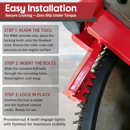 Chelhead Red LS Flywheel Locking Tool Heavy Duty Flexplate Holding Tool - color: Red