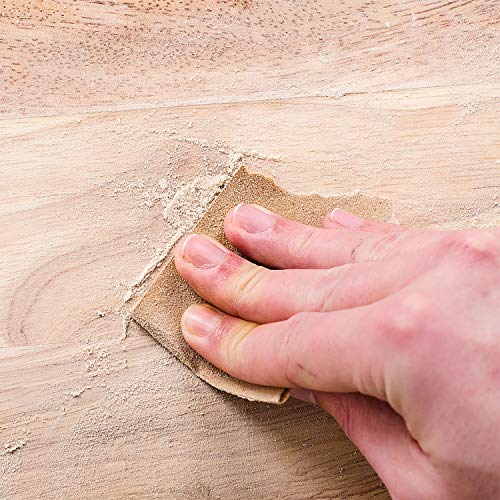 Dura-Gold Premium 1/4 Sheet Gold Sandpaper Sheets, 120 Grit (Box of 25) - size: 120-Grit