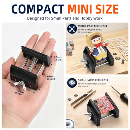 Mini Vise for Model Building, Gunpla Assembly & Small Parts Holding