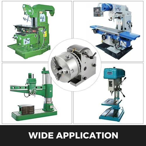 6 Inch Dividing Head Set Precision Dividing Head for Milling Machine Rotary Table for Milling Grinding Drilling Machine - size: 6 Inch