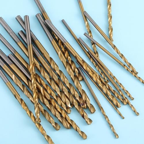 60pcs Fully Ground Micro Bits, Titanium Twist Drill Bit Set