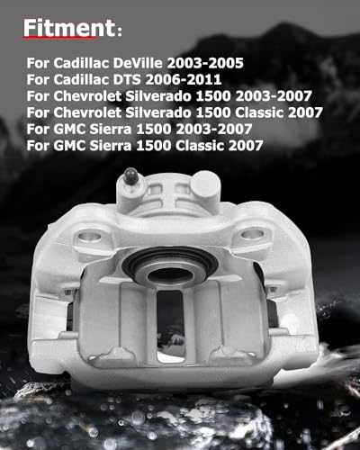 cciyu Rear Left Disc Brake Caliper Assembly w/Bracket 18B4854 - size: Rear Left[18B4854]