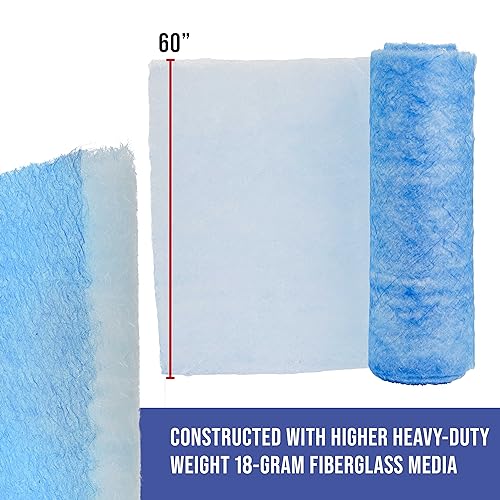 Master Airbrush Elite Paint Spray Booth Exhaust Filter Roll 60" x 100' - size: 60 inches x 100 Feet