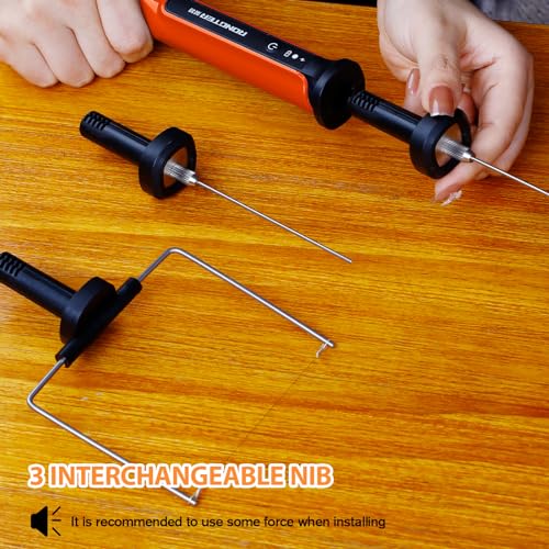 3-in-1 Hot Wire Electric Foam Cutter, Styrofoam Cutter Tool, Orange - color: Orange