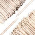 Orange Wood Sticks for Nails, Dual Ended, 4.5 Inch, 200 Pcs