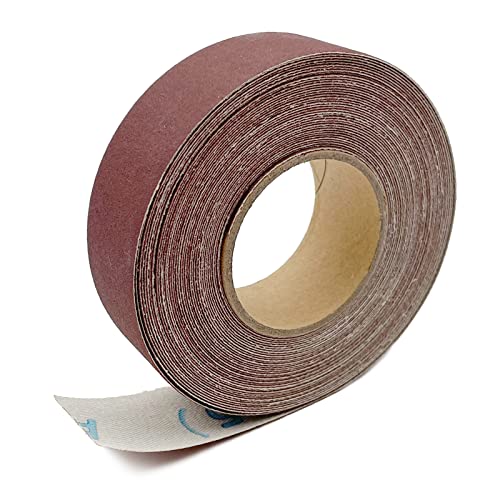 400 Grit Continuous Sandpaper Roll 1" x 26 Feet Emery Cloth Aluminium Oxide Abrasive Sandpaper Roll Drum Sander Sandpaper Rolls for Wood Furniture Finishing Metal Sanding Automotive Polishing - style: 400-grit