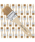 Bates Chip Paint Brushes - 1.5 Inch, 36 Pack, Natural Bristle, Stain Brushes for Wood - size: 1.5 Inch, 36 Pack