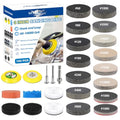 143 PCS 3 in Drill Polishing Kit 60-10000 Grit Hook and Loop Sanding Discs