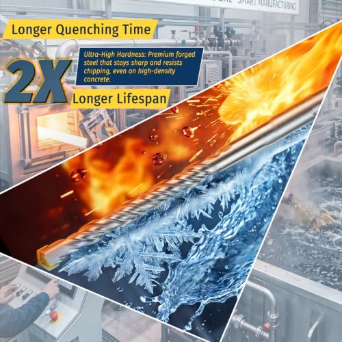 1-1/8" x 18" SDS-Plus Heavy Duty Carbide Concrete Drill Bit - size: 1-1/8" x 18"
