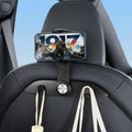 2-in 1 for Tesla Back Seat Organizer Headrest, Hook & Clamp Phone Holder
