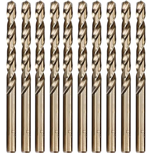 10-Piece 6.5mm M35 Cobalt Steel Drill Bit Set for Hard Metal - style: ⌀6.5mm(10pcs)
