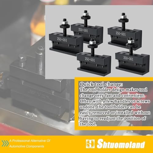 5Pcs 250-001 OXA #1 Quick Change Tool Post Turning & Facing Holder - color: 250-001