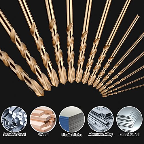 Metric 4Pcs 8mm M35 Cobalt Drill Bit Set - size: 8 mm (4 pcs)