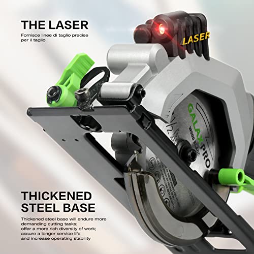 GALAX PRO 4Amp 3500RPM Circular Saw with Laser Guide - style: 4.0A Corded Circular Saw