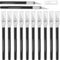 Mudder 15 Pack Exacto Knife Set, Craft Knives Hobby Knife, Black - color: Black