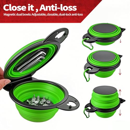 Magnetic Trays, Magnetic Bowl for Screws, Magnetic Tool Tray (green2.0) - style: green2.0