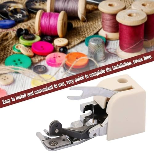 Universal Presser Foot, Side Cutter Sewing Machine Presser Foot Compatible with Low-Shank Multi-Function Household Sewing Machines Feet, NOT for Older Model/Industrial/Mini Machines