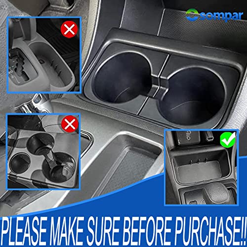 Osompar Cup Holder Insert (Pair) Compatible with 2005-2015 Toyota Tacoma Replaces 66991-04012 66992-04012