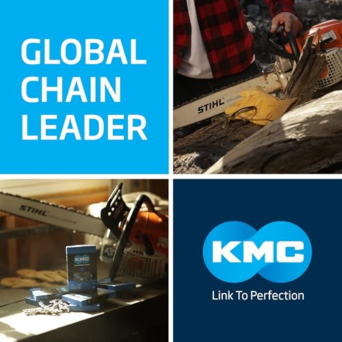KMC 16 Inch Bar Chainsaw Chain, Semi Chisel Cutters, 55 Drive Links - size: 16" 55 Links / .050" Guage / 3/8" Pitch