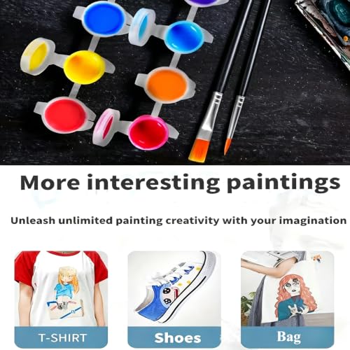 30PCS Detail Paint Brush Set, 15 Pointed & 15 Flat Nylon Brushes for Watercolor, Acrylic & Oil Painting, Miniature, Model, Nail Art & DIY Craft (Black 30pcs) - color: Black 30pcs