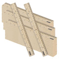 BAZIC Products 12 in Wooden Ruler, Inch & Metric (30 cm), 288-Case - size: 288-Pack