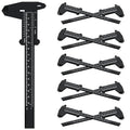 10Pcs Plastic Vernier Caliper 0-6 Inch/150 mm Measuring Tool,Black - color: Black