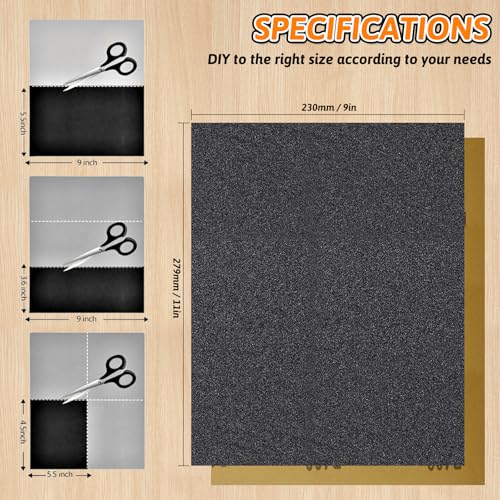 7 PCS Wet Dry Sandpaper 10000 Grit Sheets for Polishing & Finishing - color: 10000G, size: 9x11 Inch