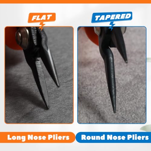 4-Inch Long Nose Pliers Tweezer Nose Specialty Pointed Nose Plier - style: Mini Long Nose Pliers