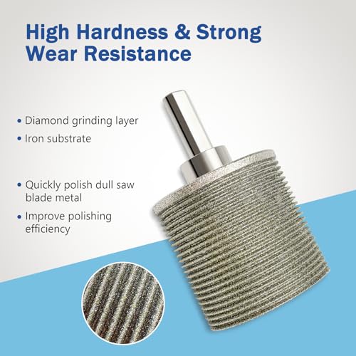 SCOTTCHEN Oscillating Saw Blade Sharpener, Re-Sharpens Dull Saw Blades, Diamond Oscillating Multi-Tool Blade Sharpener for Hand Drills - Upgraded Frameless Design to Quickly Restore Dull Blades