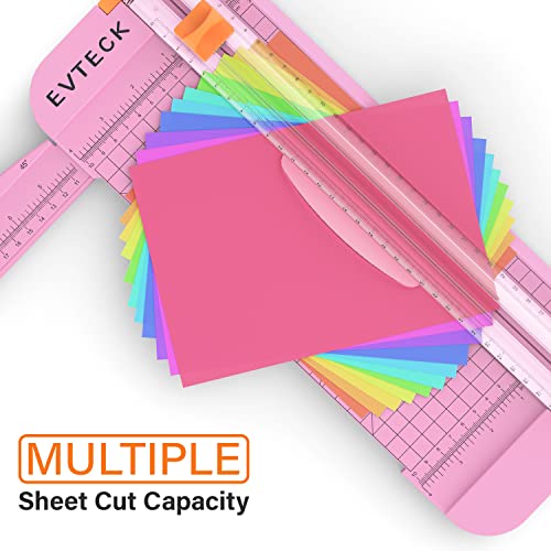 Evteck A4 Paper Cutter Slider Trimmer for Cardstock Photo Vinyl - color: Pink