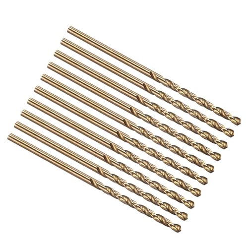 PATIKIL #44 Drill Bit Micro 4341 High-Speed Steel for Thin Metal 10 Pack - size: #44