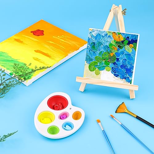 12 Pack 9 Inch Wood Easels, Easel Stand for Painting Canvases - style: 12 Pack