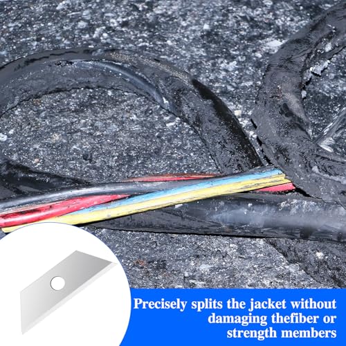 Lothee 50pcs Replacement Mini Blade Fiber Optic Drop Cable Slitter Blade