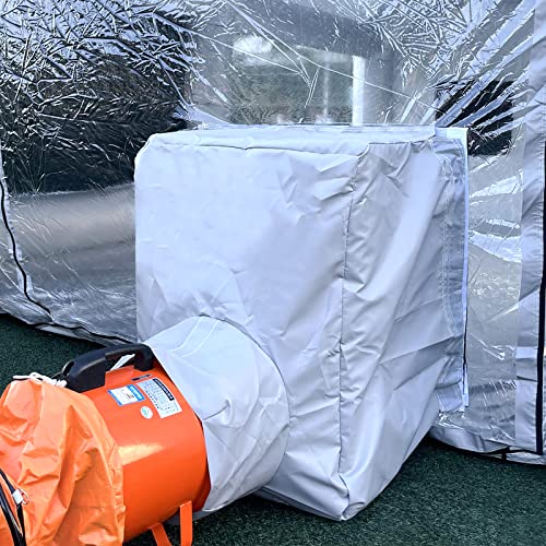 FLAPKWAN Overspray Exhaust Ventilation Device Connection for Additional Airflow, Just Fits for FLAPKWAN Inflatable Spray Paint Booth and 10''-12'' Exhaust Fan and Ducting Hose (Exhaust Fan is Exclude) - size: Without Exhaust Fan