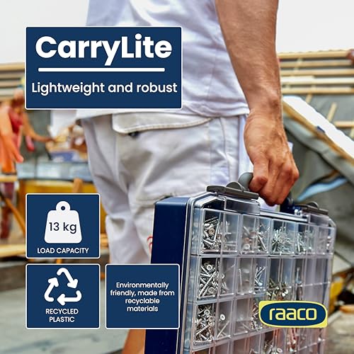 Raaco CarryLite 80 Small Parts Organizer, 15 Inserts - size: Deep-15 Inserts
