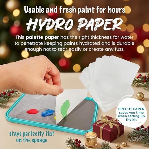 WetNDri Disposable Palette Paper for Acrylic Painting. 100pc Refill Pack Pallet Paper for Stay Wet Palette for Painting Miniatures Model, No Sponge. - style: Wet Palette 100pc Paper Refill