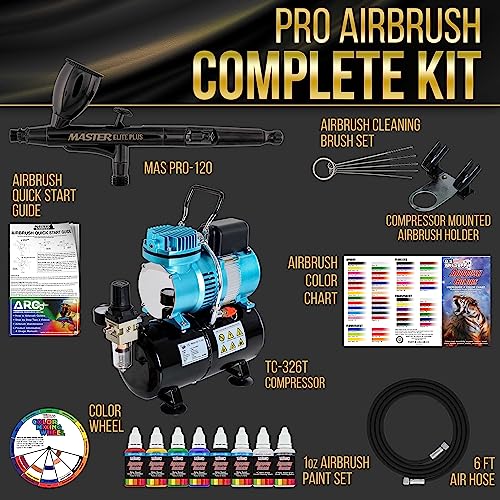 Master Airbrush Cool Runner II Dual Fan Air Storage Tank Compressor System