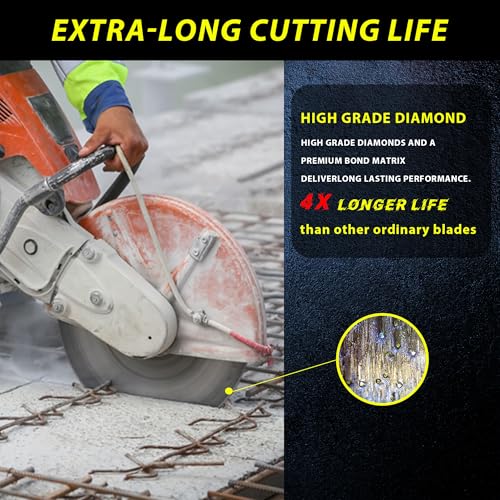 RHAPSODY 18Inch Laser Welded Diamond Saw Blade,Segmented All Purpose Blade - size: 18 Inch