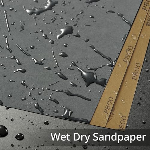 320 Grit Sandpaper 15PCS, Wet Dry Sandpaper Sheets 9 x 11 Inch, Silicon Carbide Abrasive Sanding Sheets, Sand Paper for Wood Furniture Finishing, Metal Sanding, Automotive Polishing - style: 320 Grit